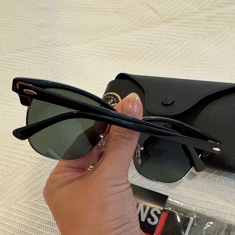 Never Worn Ray Ban Black & Golf Clubmasters - Picture 4 of 4